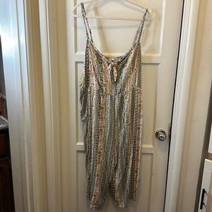 Plus Size Curve 3x Capri 3/4 Length Romper